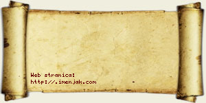 Jovana Debeljak vizit kartica